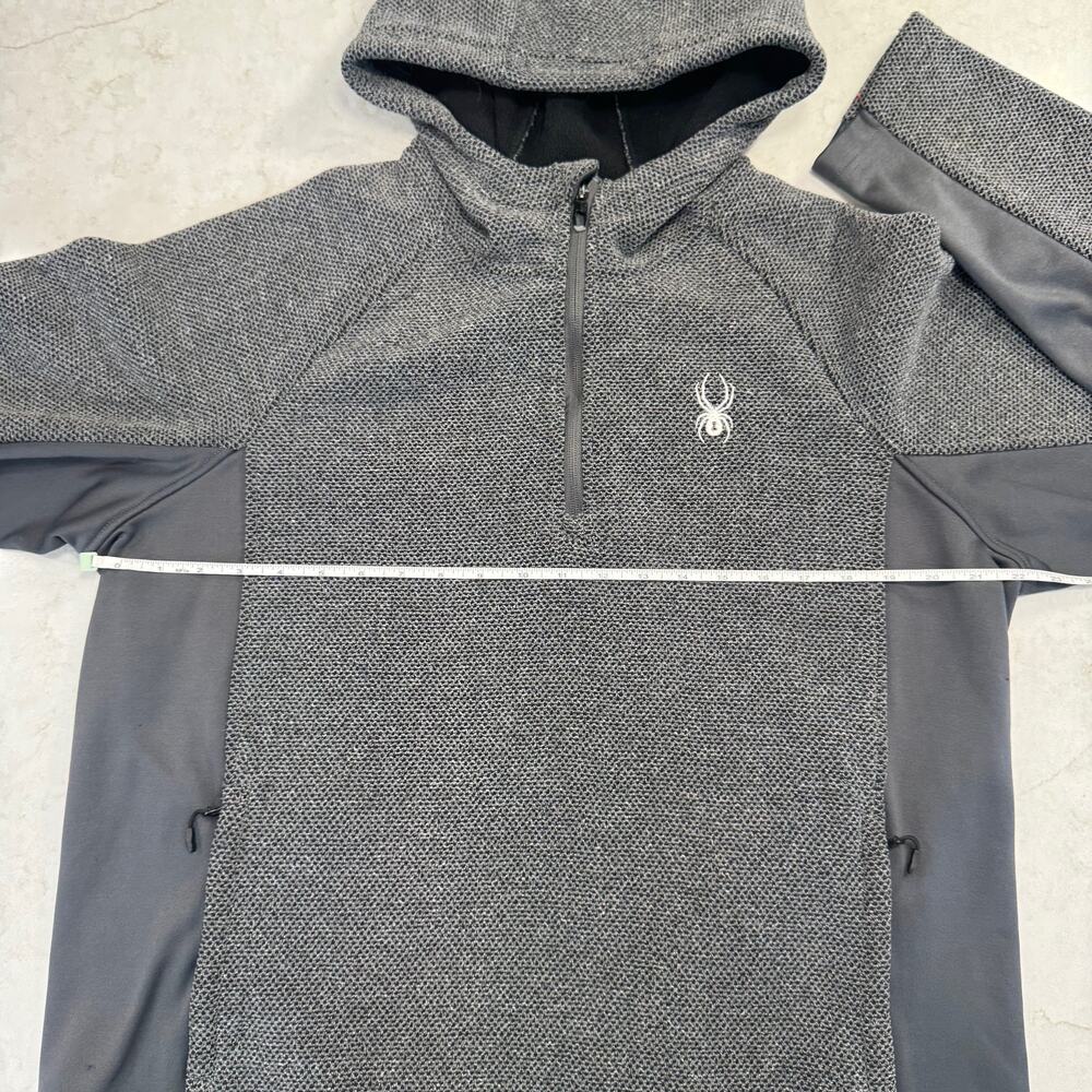 Spyder Boundless Quarter Zip Hoodie Men’s XL Grey Streetwear Cozy Gorpcore - Picture 4 of 16